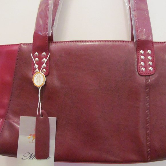 Marco New York Red Leather Bag - Picture 2 of 12